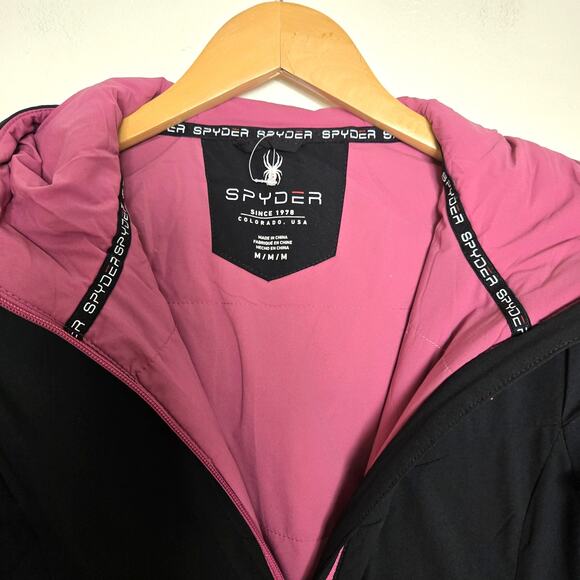 Spyder Thermal Insulated Performance Winter Jacket - Black & Pink - Size M - Picture 5 of 7